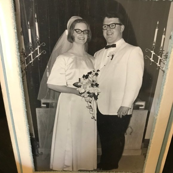 Vintage 60's Custom Wedding Dress - Picture 6 of 7